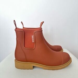 Merry People Bobbi Ankle Rain Boots- Size 9- Rust